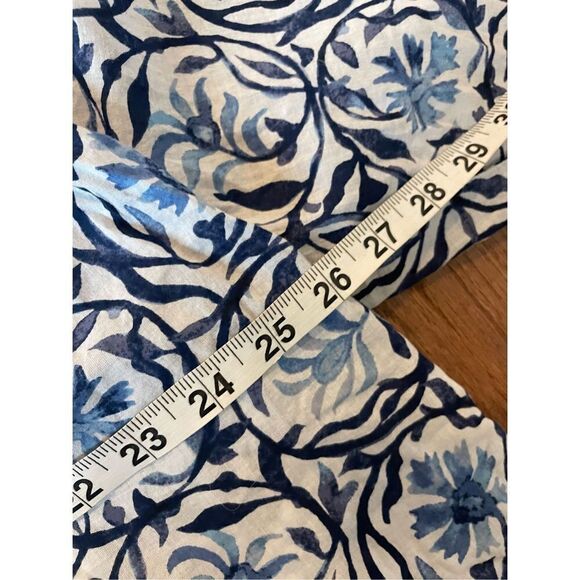 H&M blue floral tunic blouse size 12 - Picture 8 of 8